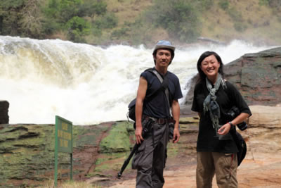 フォトジャーナリスト渋谷敦志さんと、ウガンダにて。
