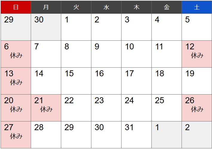営業日